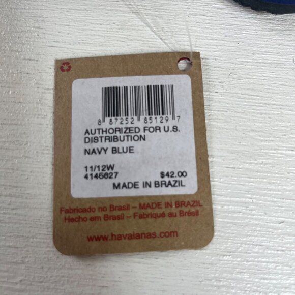 Havaianas St. Tropez Thong Sandals Womens Size 11/12W Blue New Bow - Picture 9 of 12